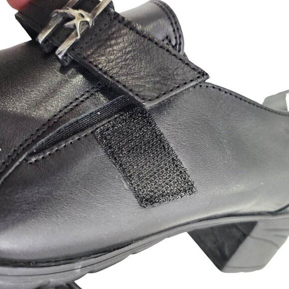 Fluchos Charis F0942 Women's Comfort Slip-On Shoes Size 39 Black Leather - Picture 6 of 13